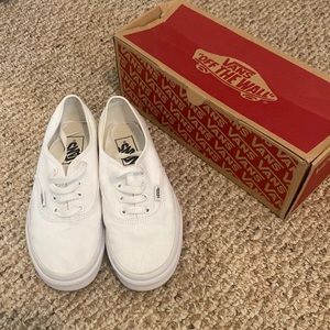 White Authentic Vans Sneaker